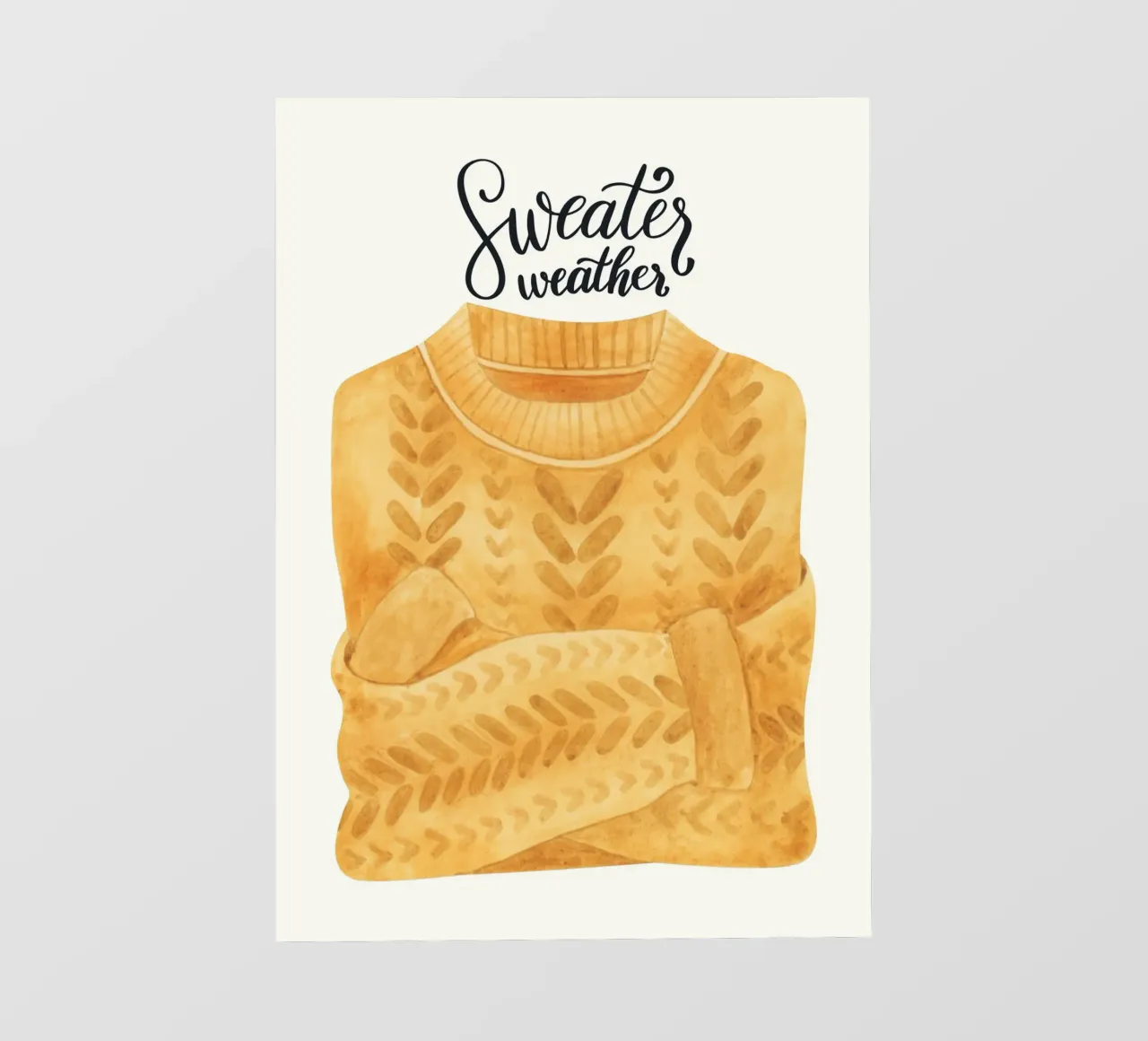 Sweater weather telo in pvc da PinkCandyWalls