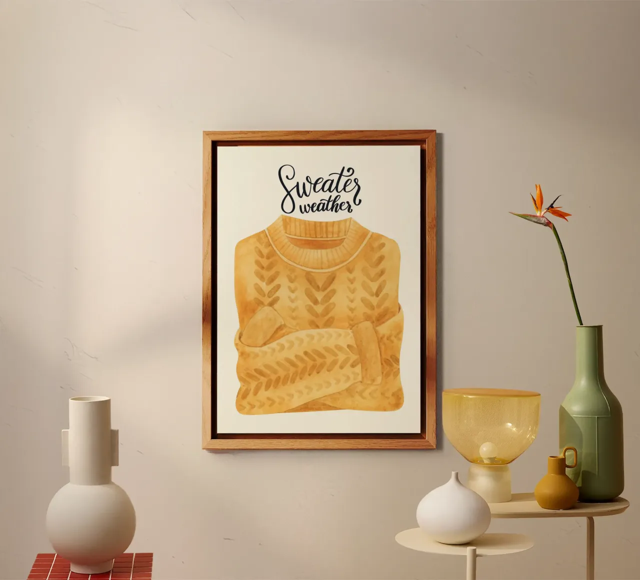 Sweater weather alluminio dibond da PinkCandyWalls
