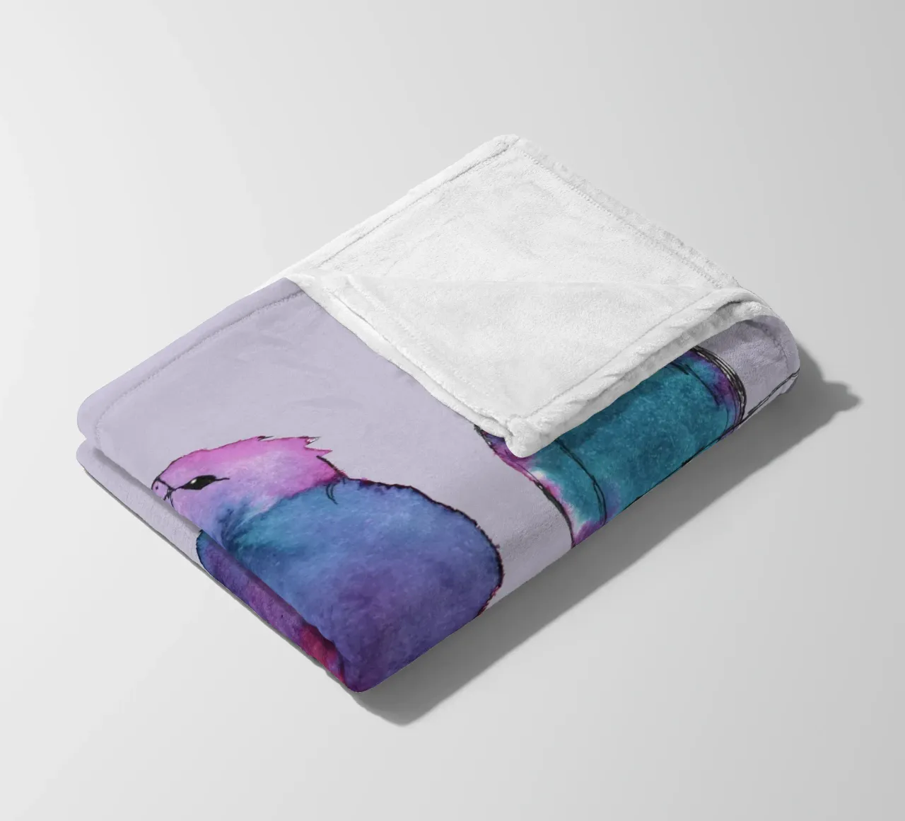 Tre uccelli su un filo coperta in pile da BwiseLizzy