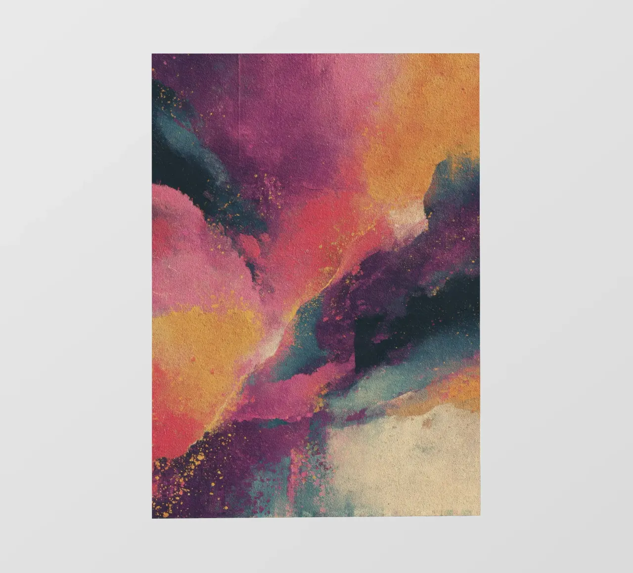 Composizione astratta ad acquerello telo in pvc da Nikis Art Studio