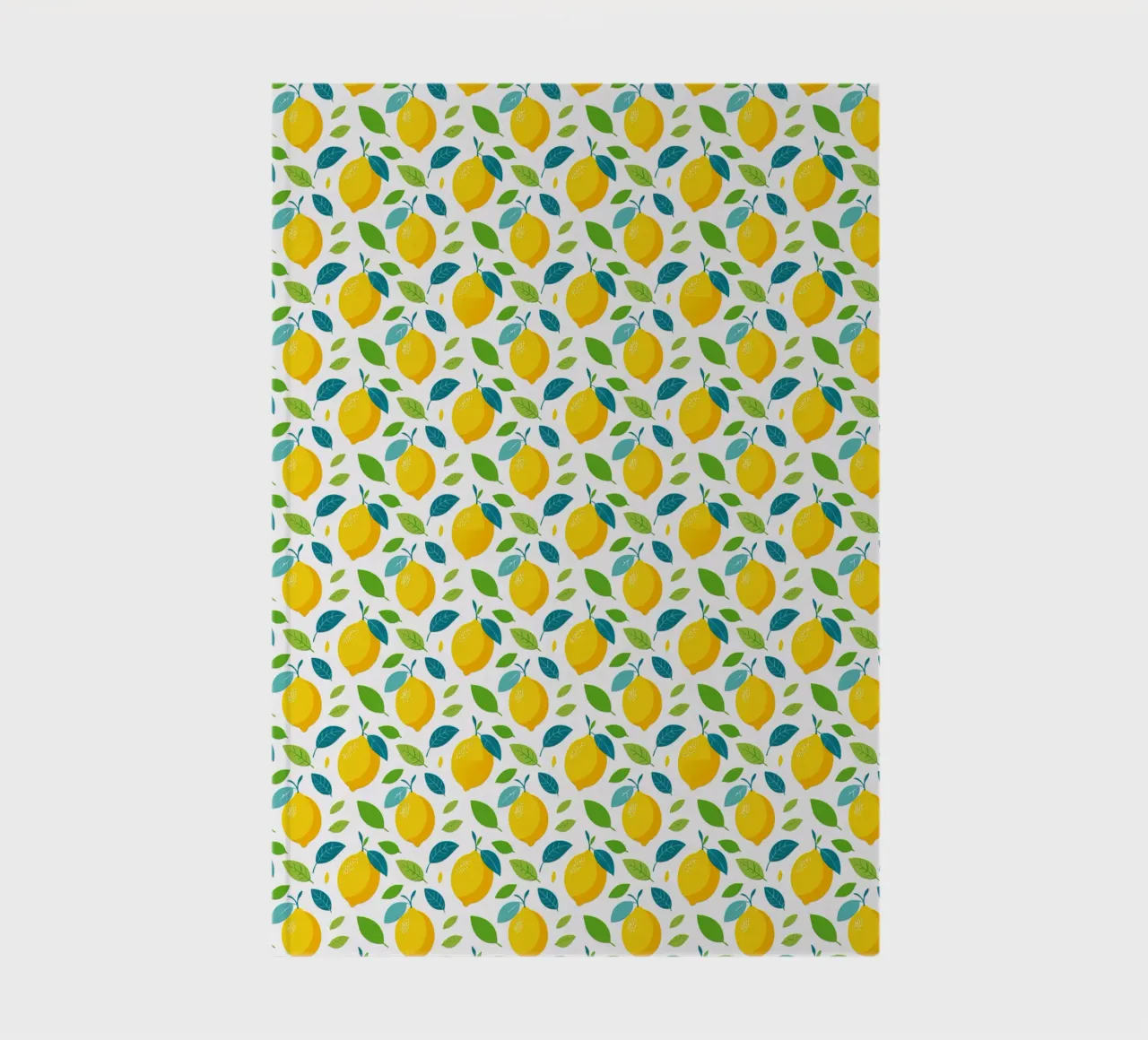 Lemons - All-over lemon print notebook by Hightown Design