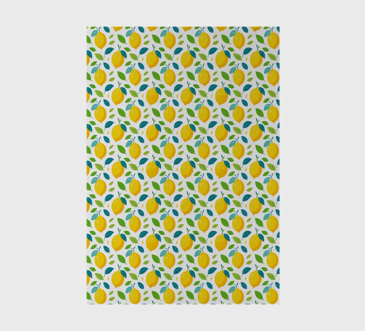 Lemons - All-over lemon print notebook by Hightown Design