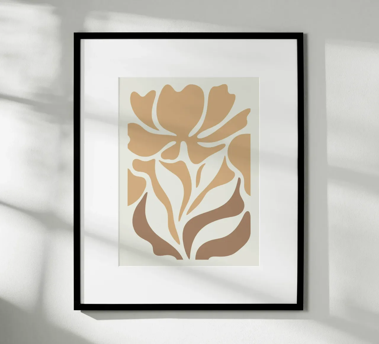 Neutral Boho Abstract Floral carta hahnemühle da Attaboy Dsgn