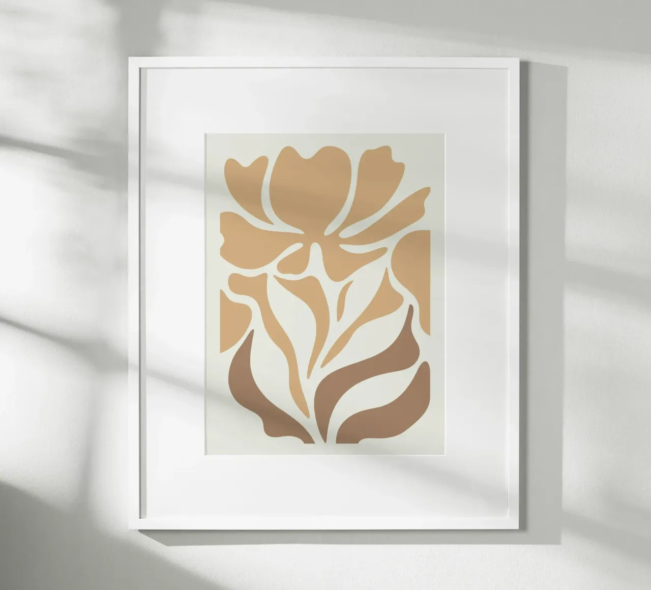 Neutral Boho Abstract Floral carta hahnemühle da Attaboy Dsgn