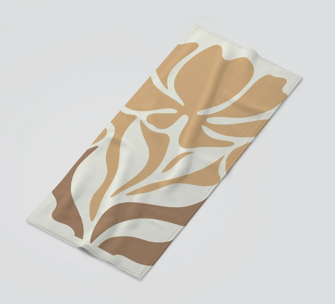 Neutral Boho Abstract Floral telo mare da Attaboy Dsgn