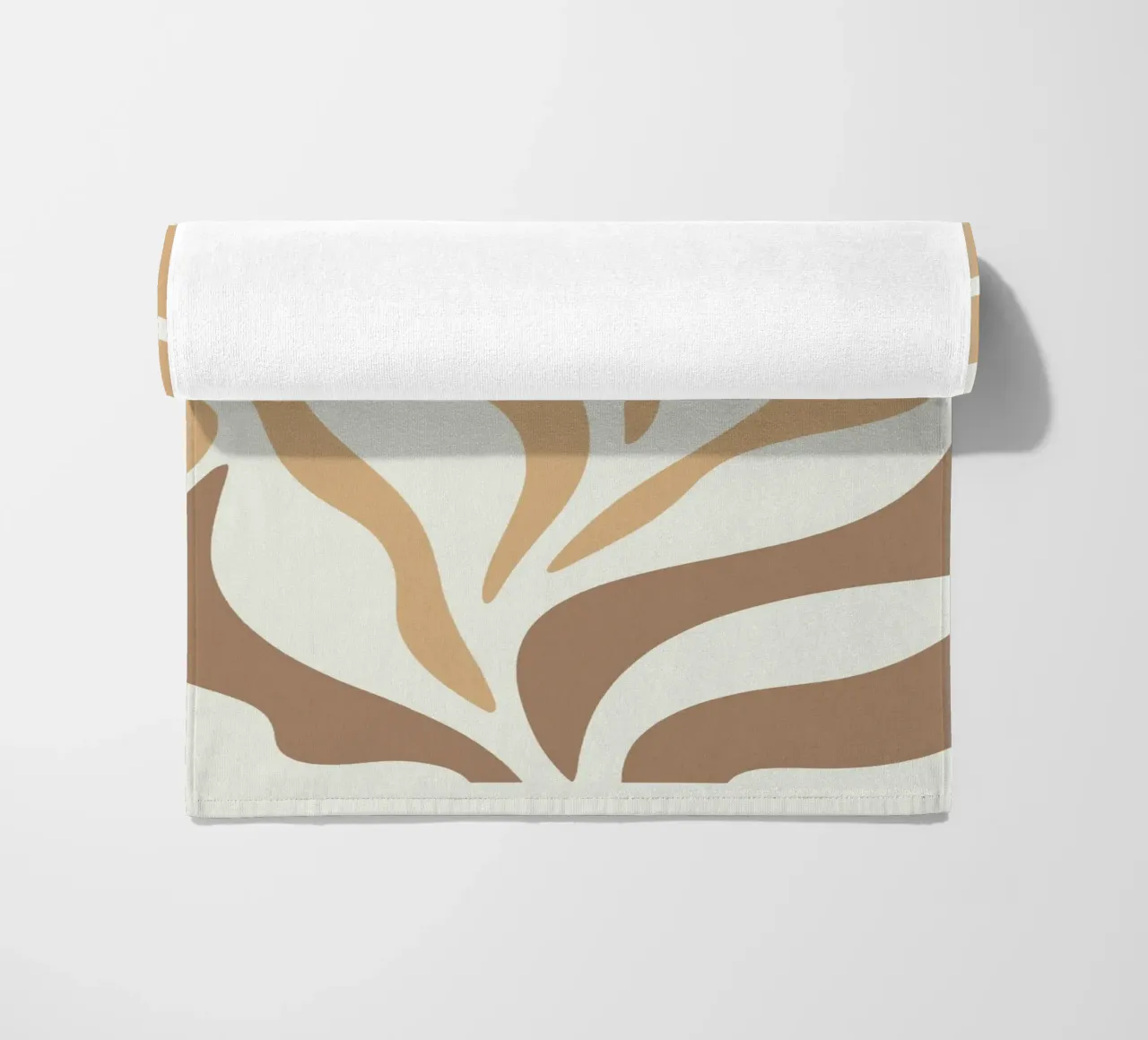 Neutral Boho Abstract Floral telo mare da Attaboy Dsgn