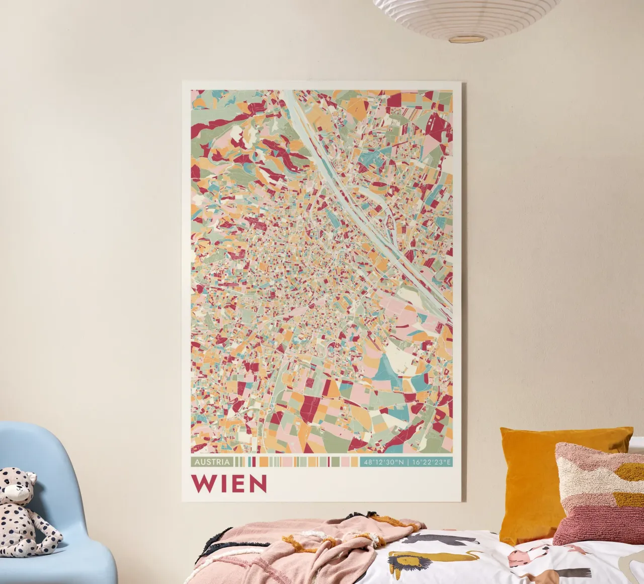 Città Wien plexiglass da CityMapPoster