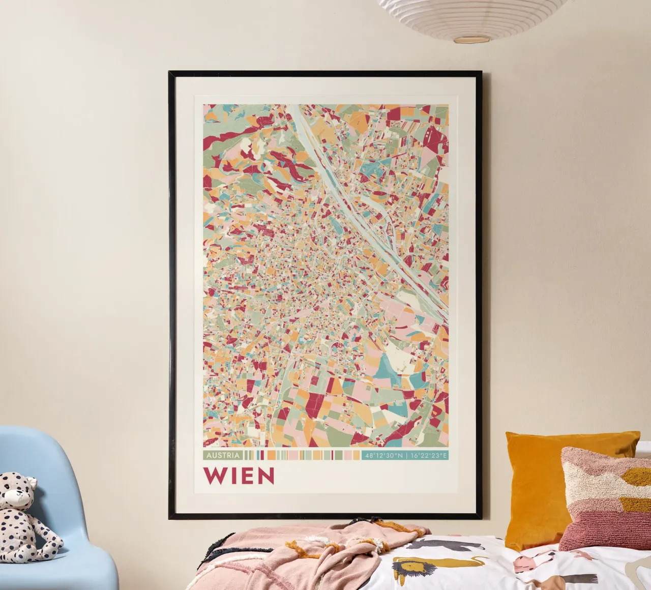 Città Wien carta hahnemühle da CityMapPoster