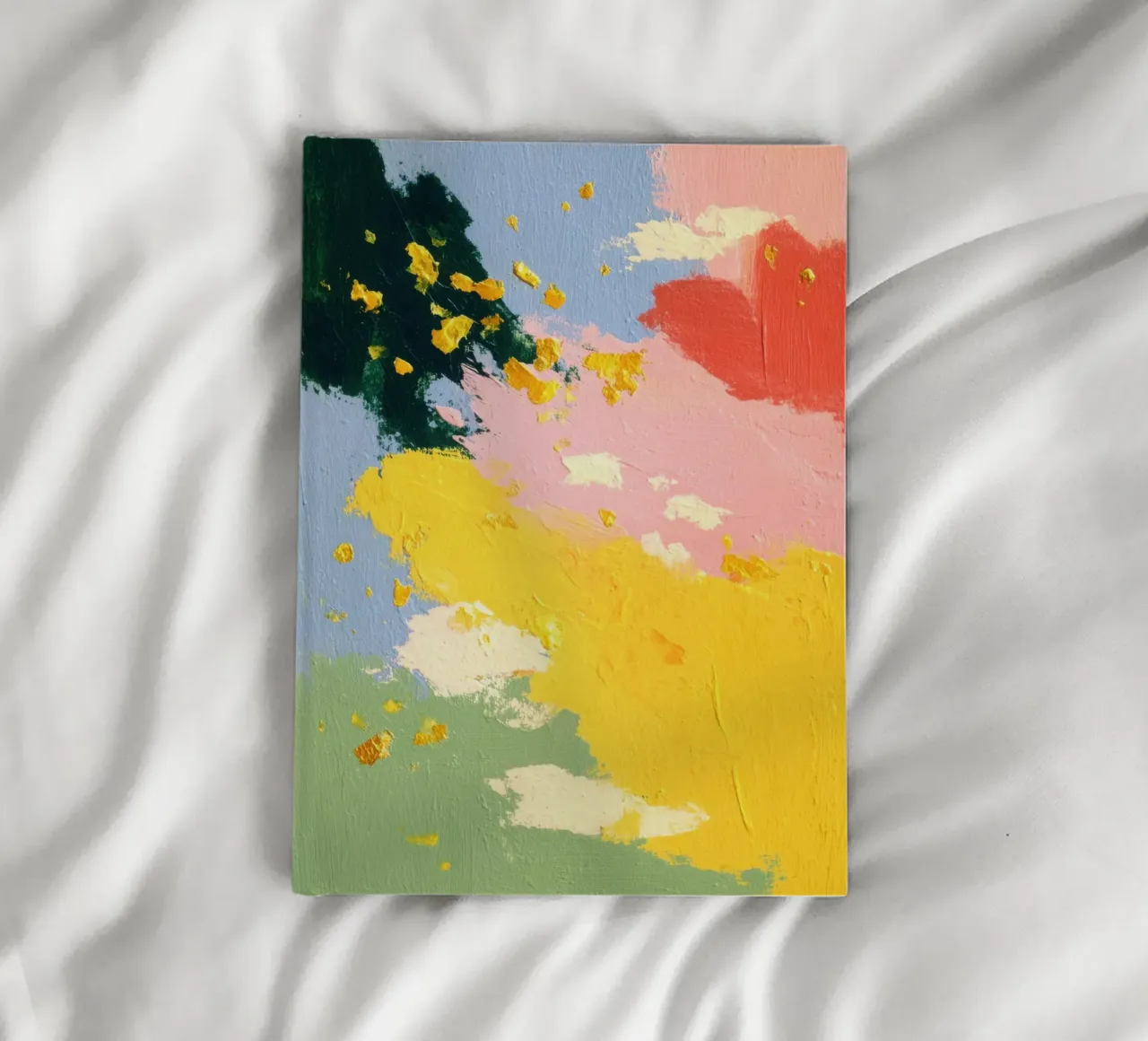 Abstract explosion of colour notebook by Nikis Art Studio