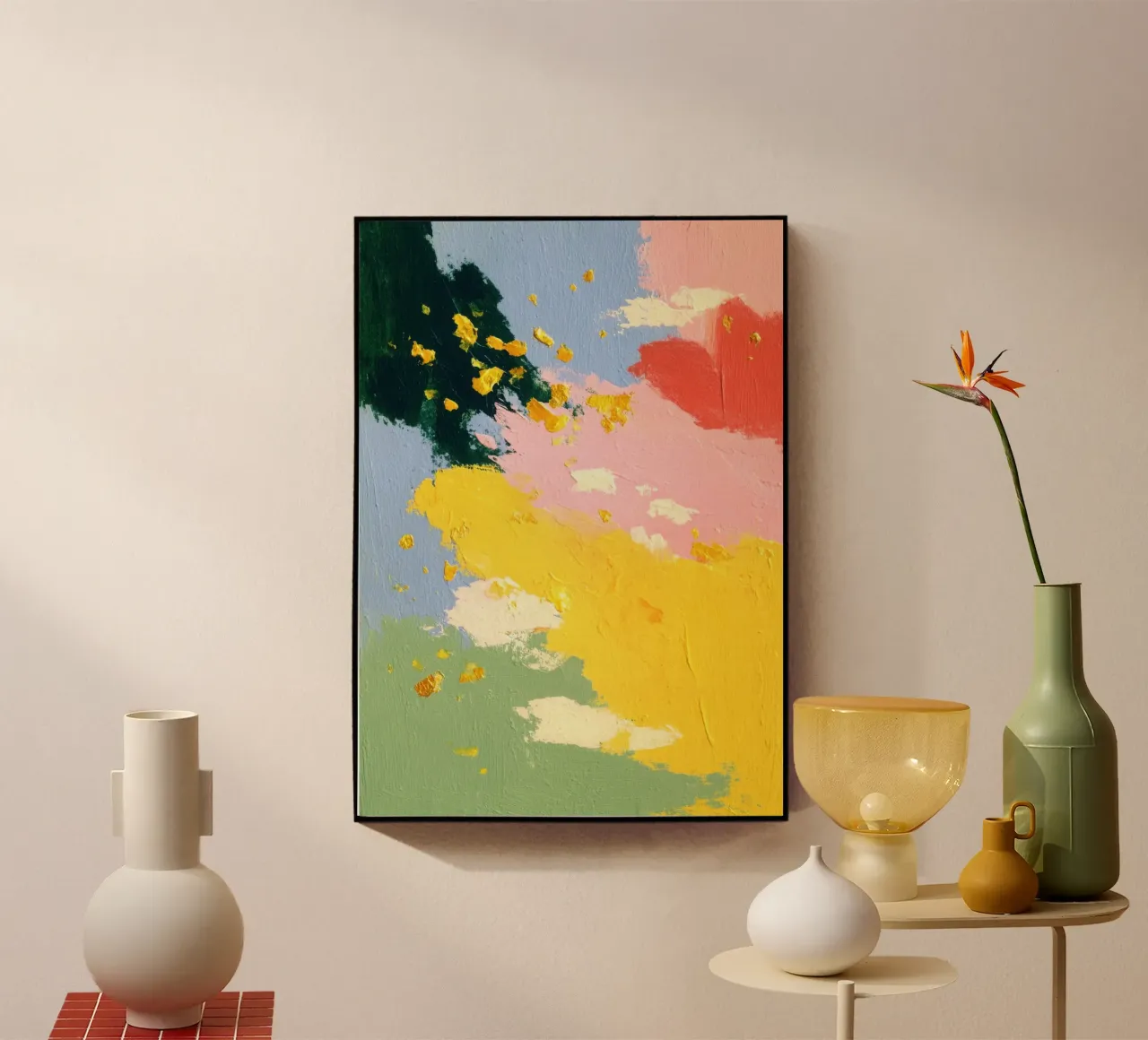 Esplosione astratta di colori plexiglass da Nikis Art Studio