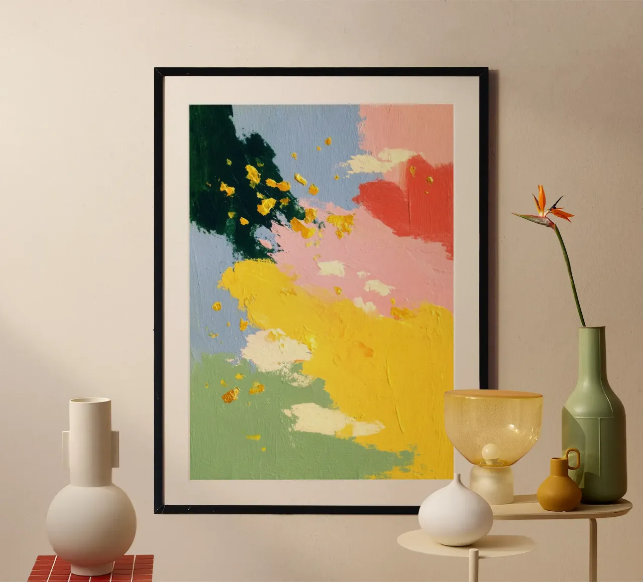 Esplosione astratta di colori carta hahnemühle da Nikis Art Studio