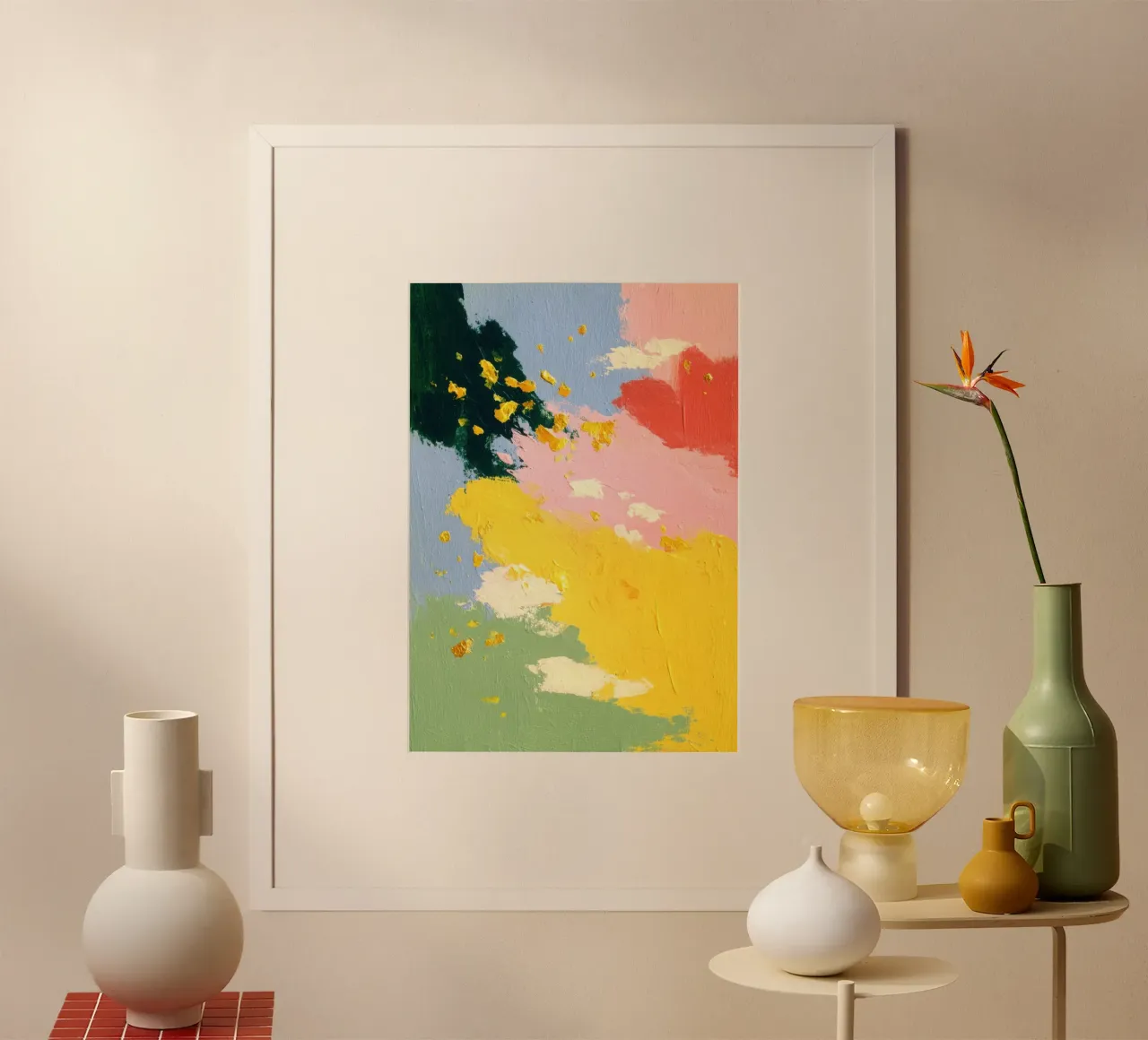 Esplosione astratta di colori carta hahnemühle da Nikis Art Studio