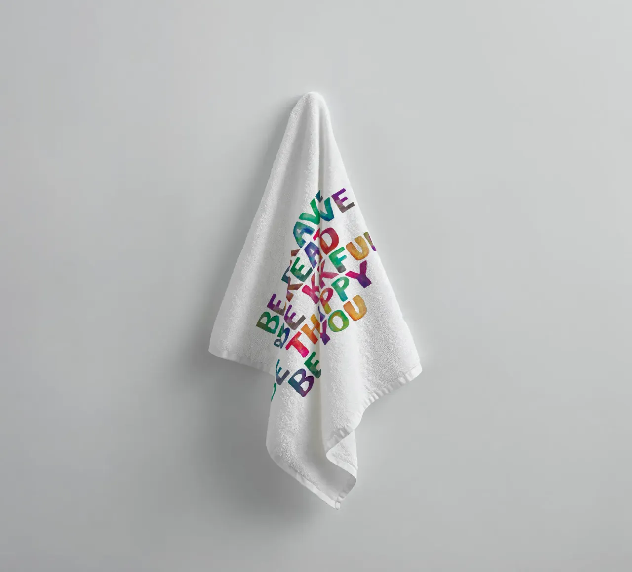 Soyez courageux Soyez créatifs Soyez gentils Soyez reconnaissants Soyez heureux Soyez vous serviette de bain de THE MOTIVATED TYPE