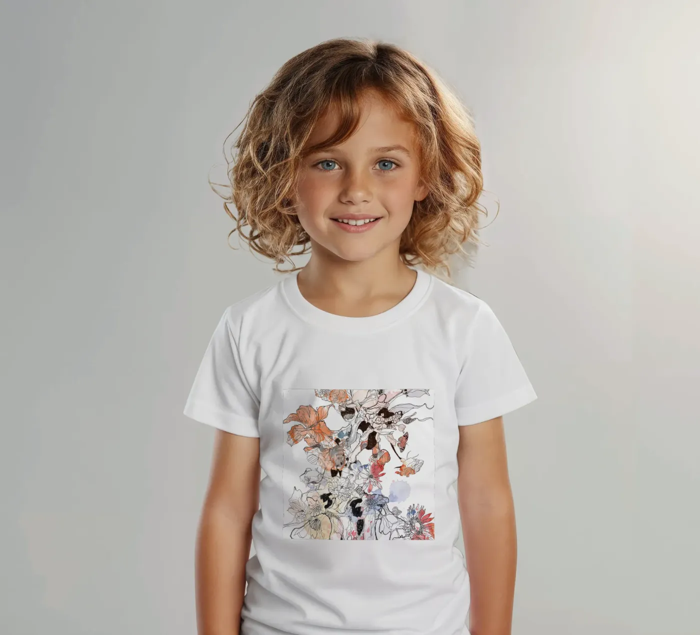 flower fire t-shirt bambini da k i m