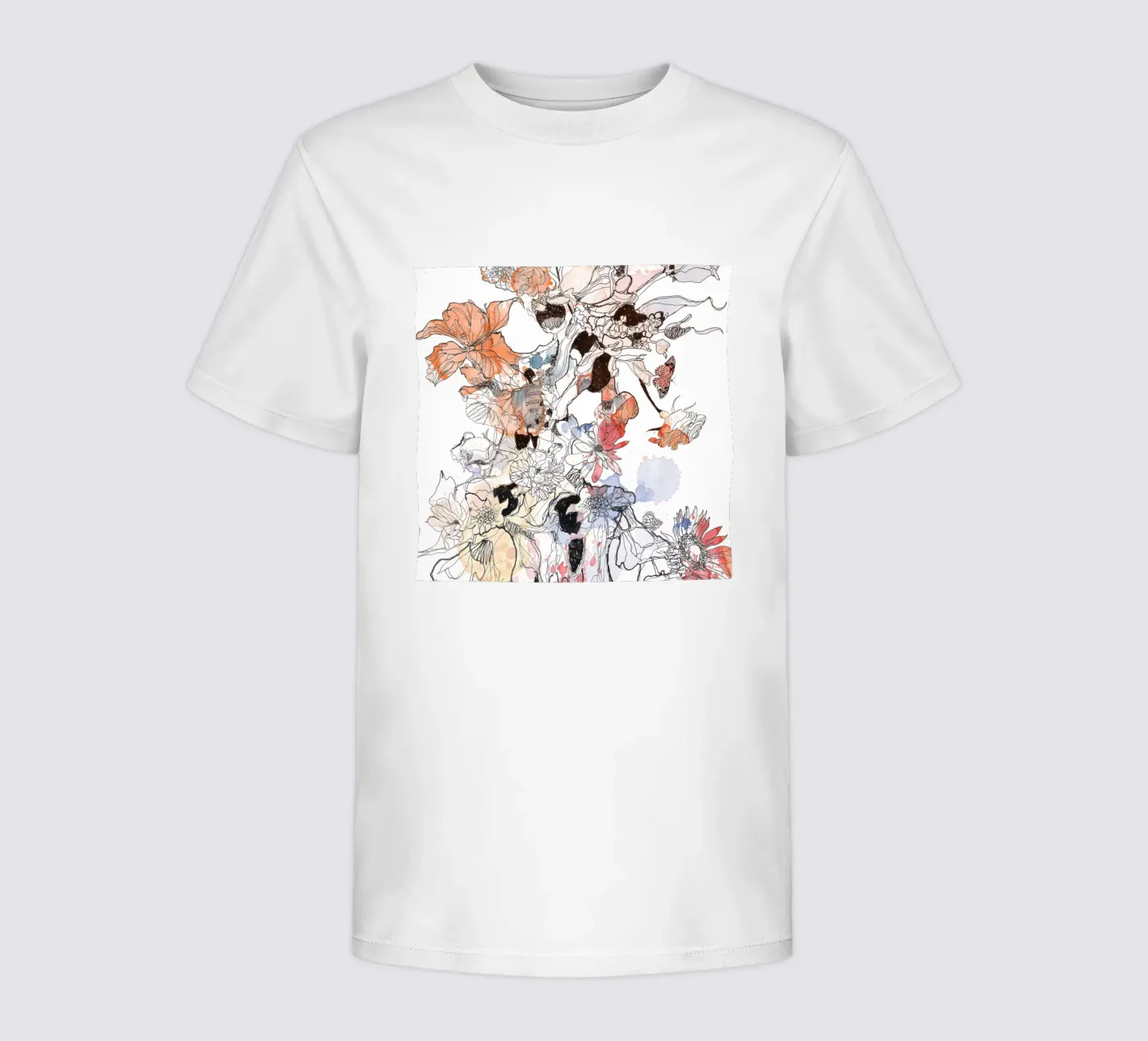 flower fire t-shirt bambini da k i m