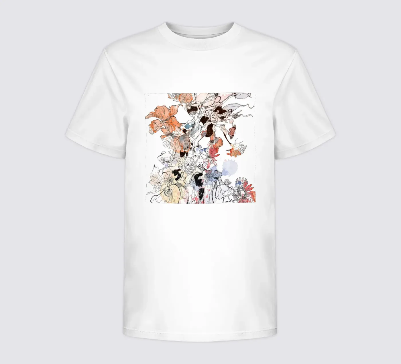 flower fire t-shirt bambini da k i m