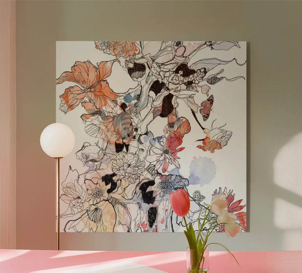 flower fire plexiglass da k i m