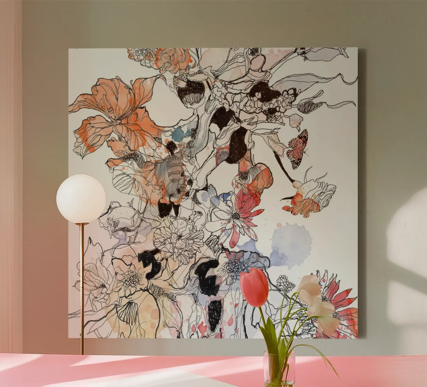 flower fire tela da k i m