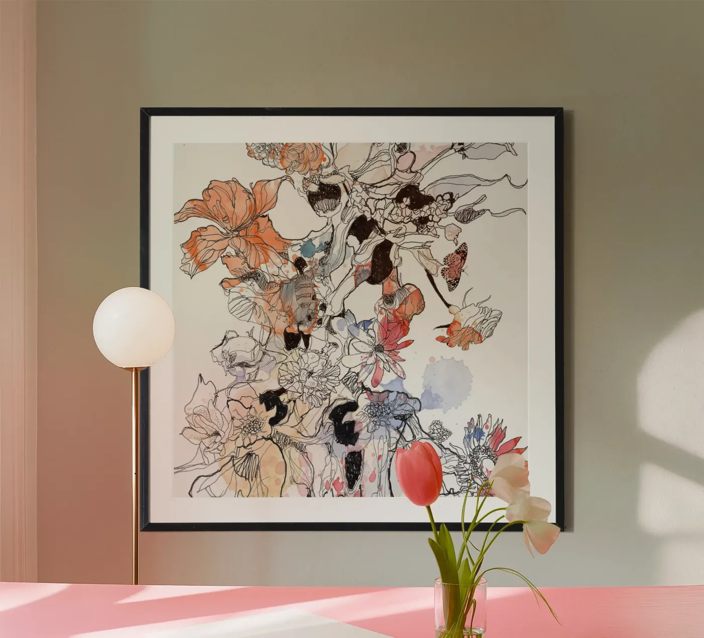 flower fire poster by k i m