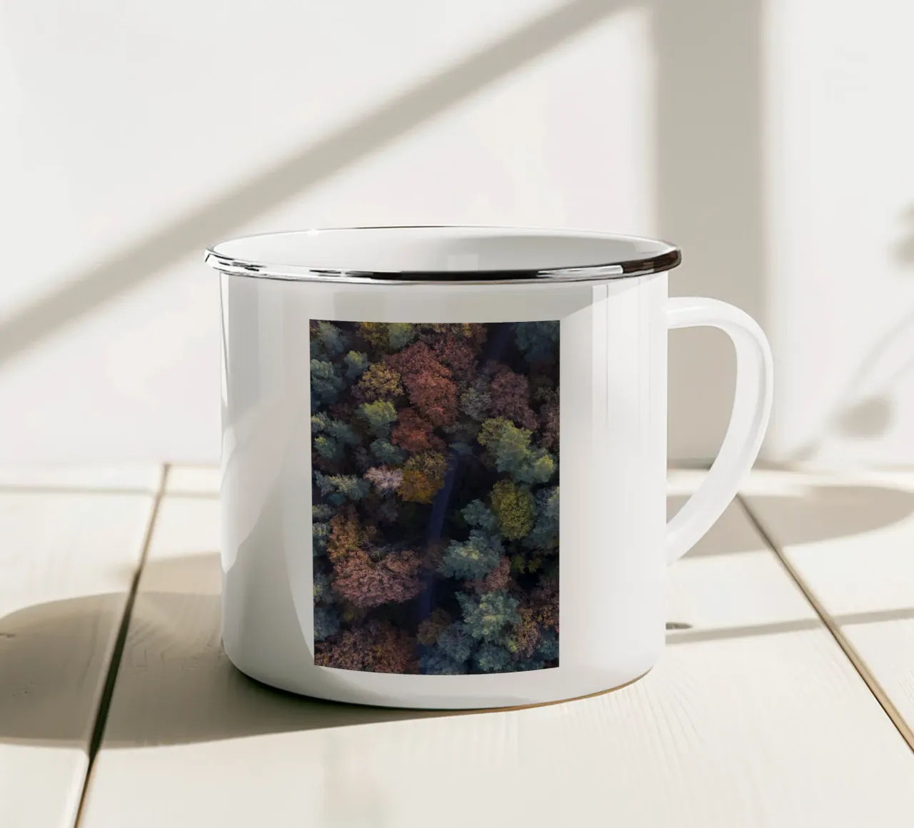 the walk through autumn forests tazza in smalto da Studio Nahili