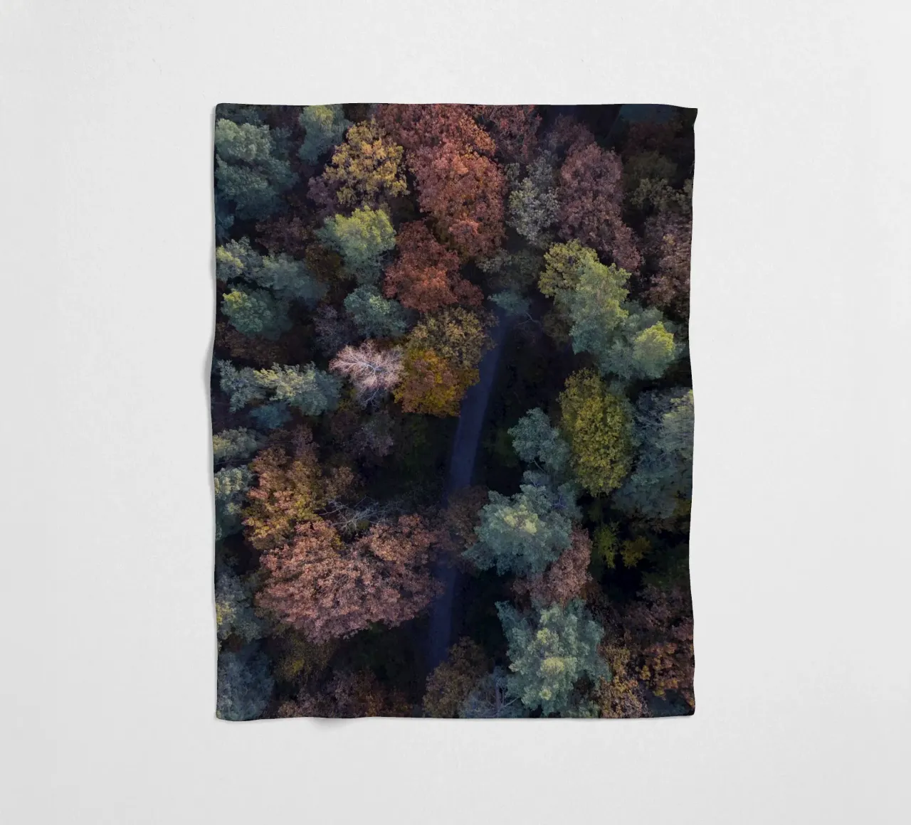 the walk through autumn forests coperta in pile da Studio Nahili