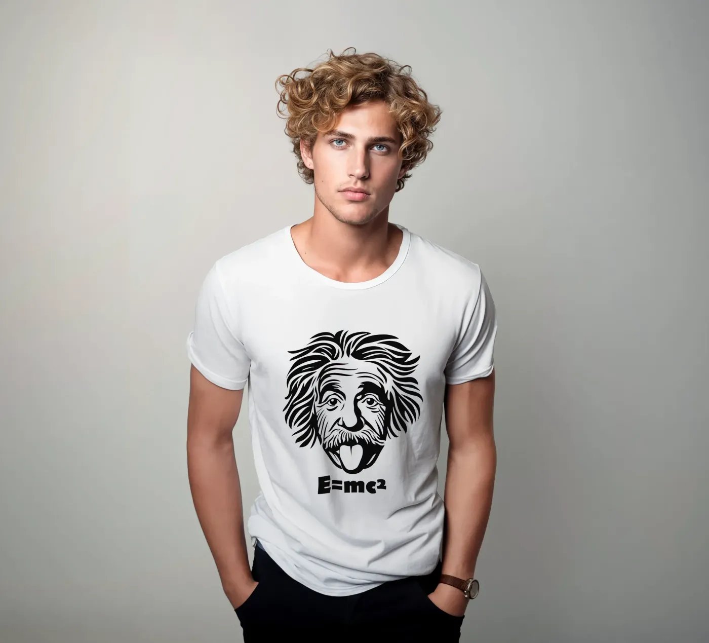 Albert Einstein: E=mc² t-shirt van Autofocus