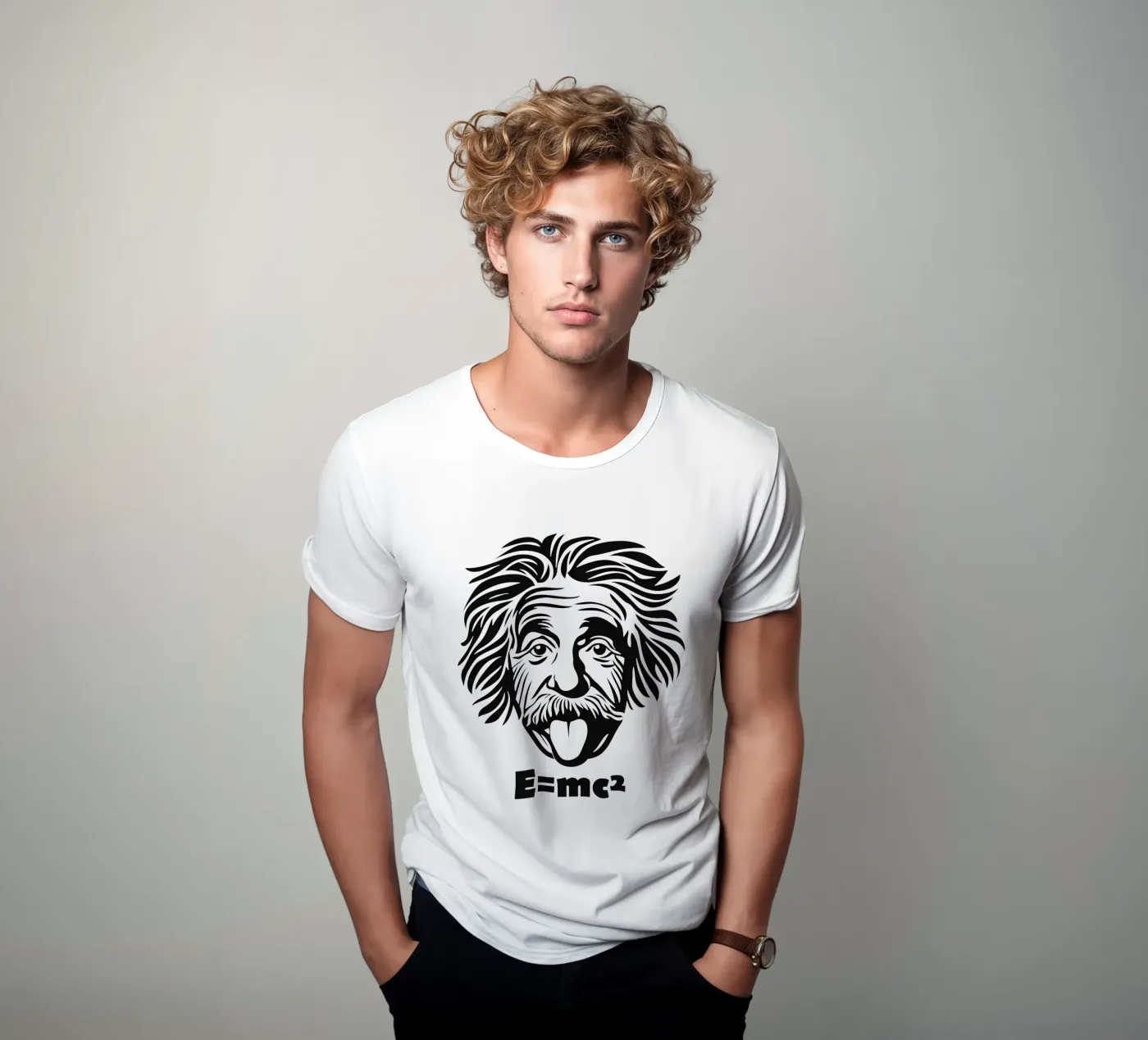 Albert Einstein: E=mc² t-shirt van Autofocus