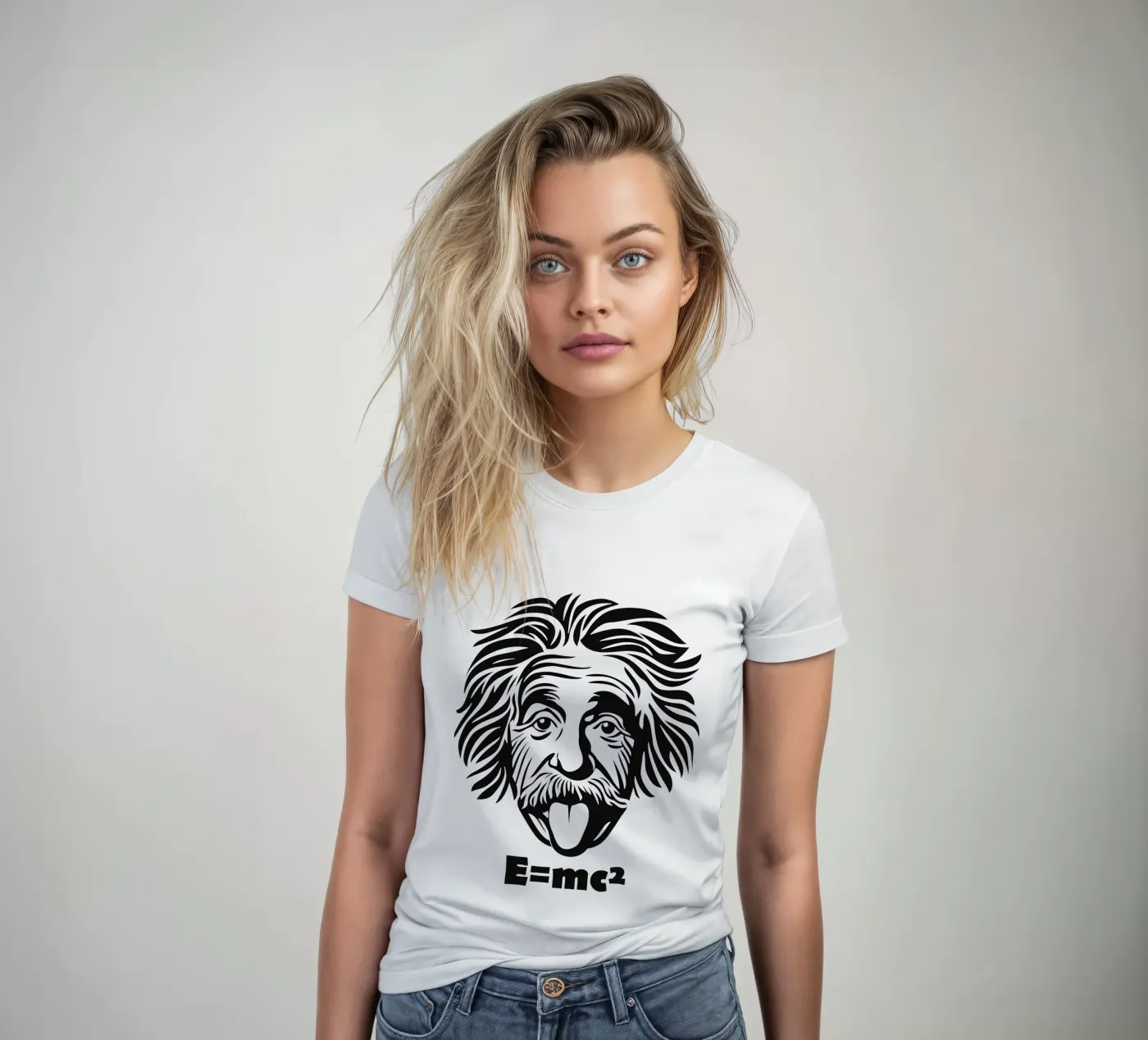 Albert Einstein: E=mc² t-shirt da donna da Autofocus