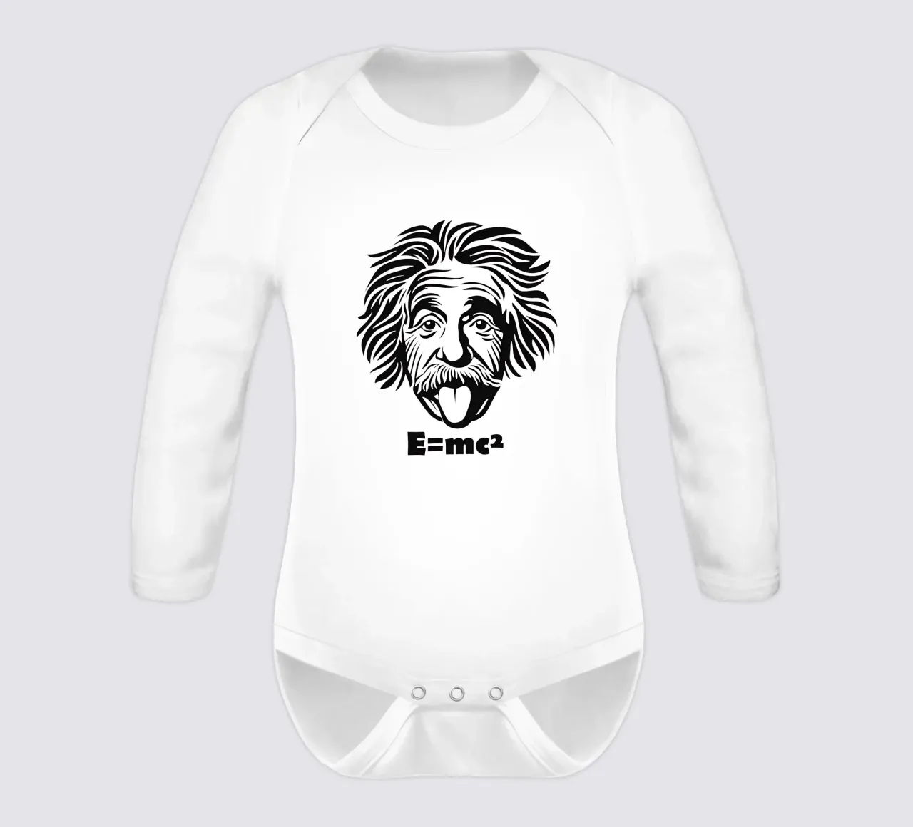 Albert Einstein: E=mc² body neonato maniche lunghe da Autofocus