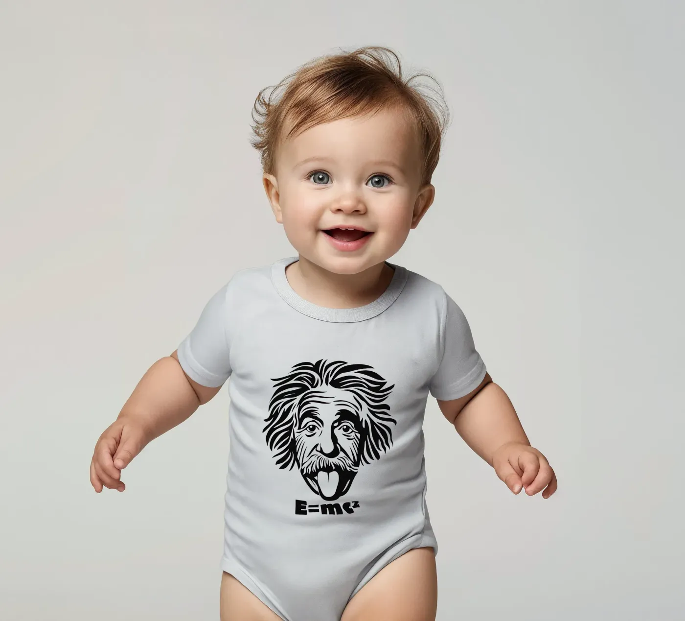 Albert Einstein: E=mc² body neonato maniche corte da Autofocus