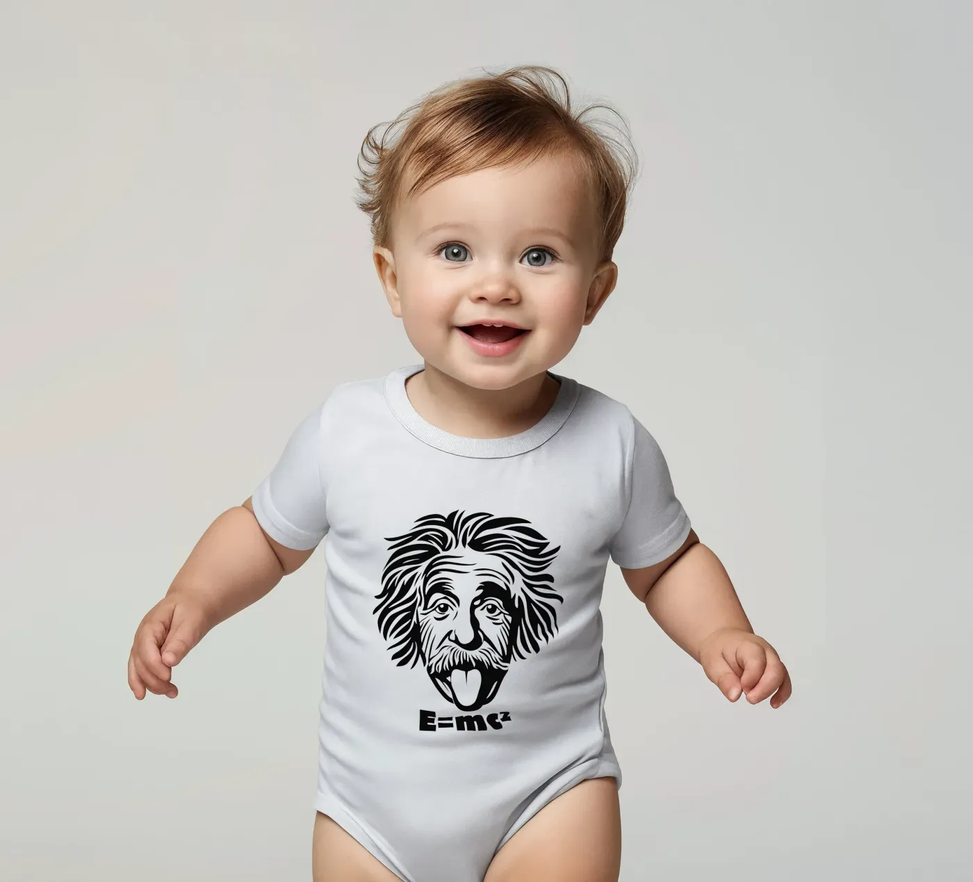 Albert Einstein: E=mc² body neonato maniche corte da Autofocus