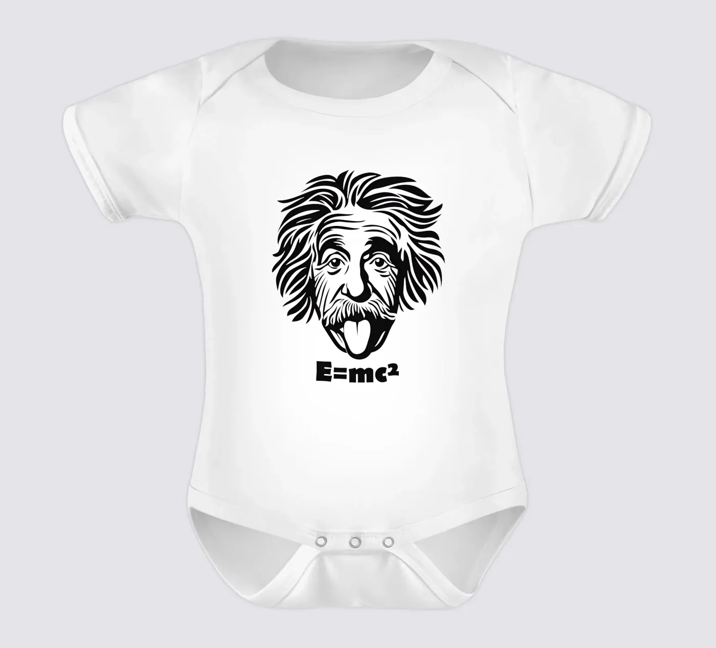 Albert Einstein: E=mc² body neonato maniche corte da Autofocus