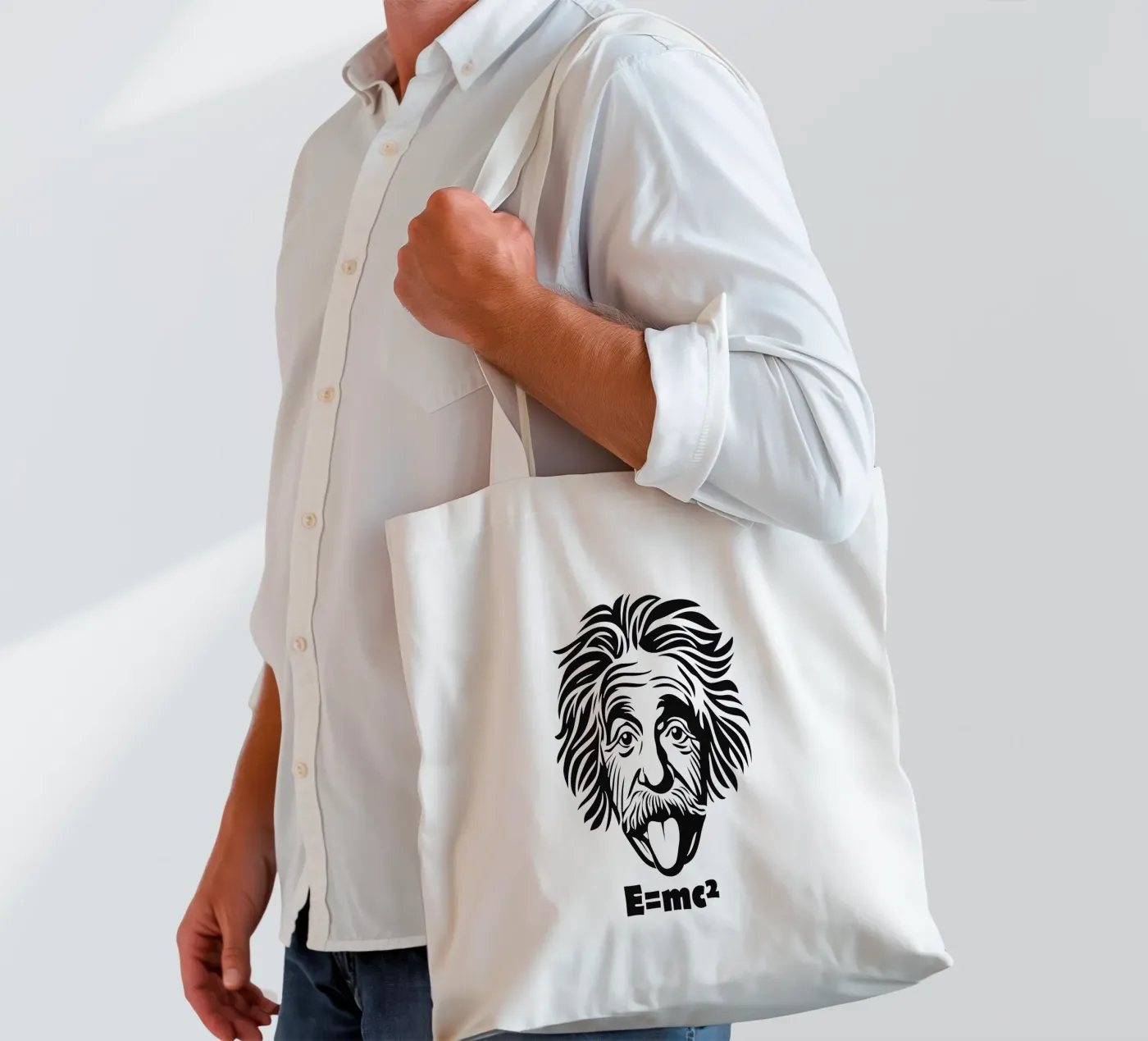 Albert Einstein: E=mc² Jutebeutel von Autofocus