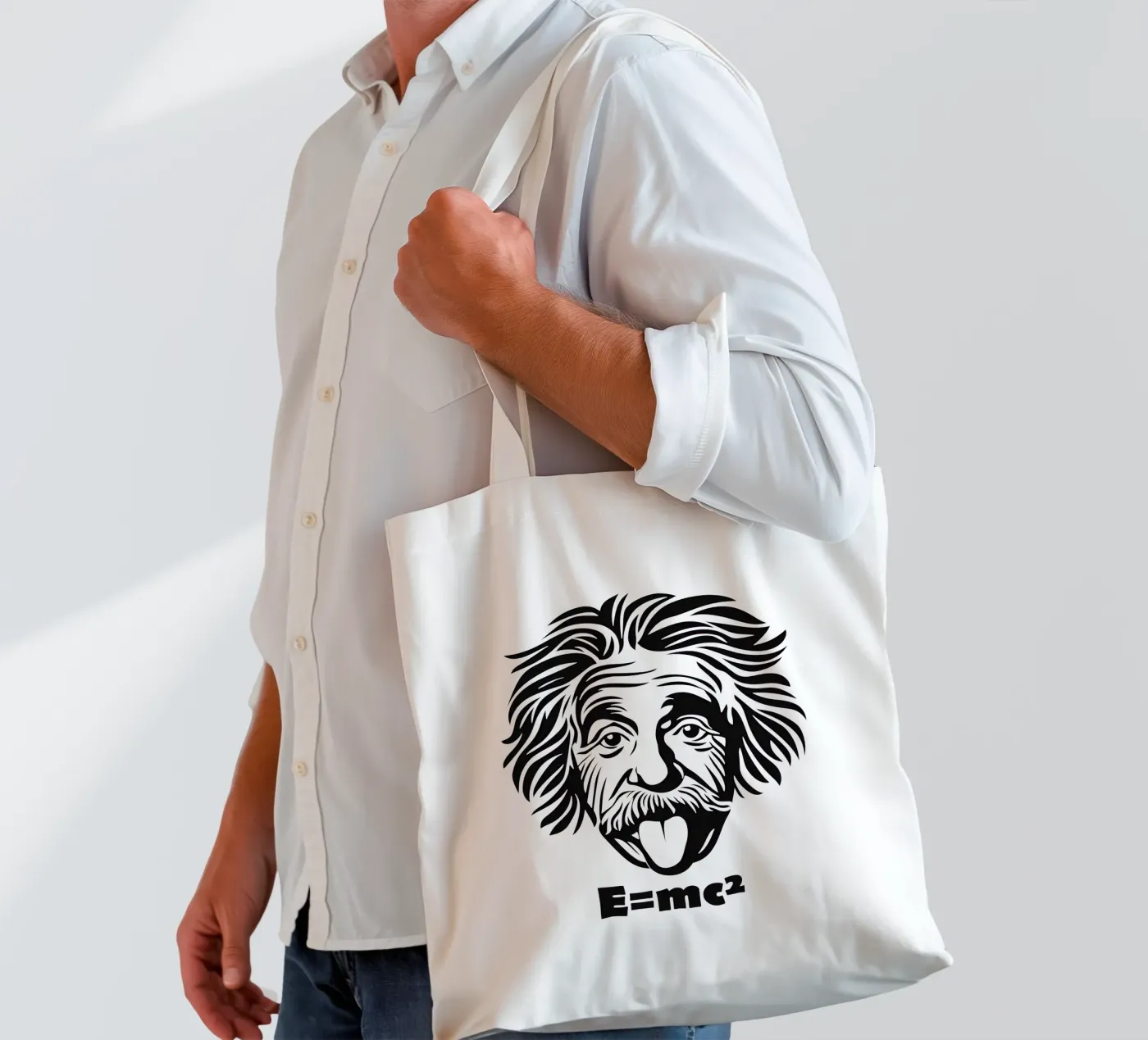 Albert Einstein: E=mc² Jutebeutel von Autofocus