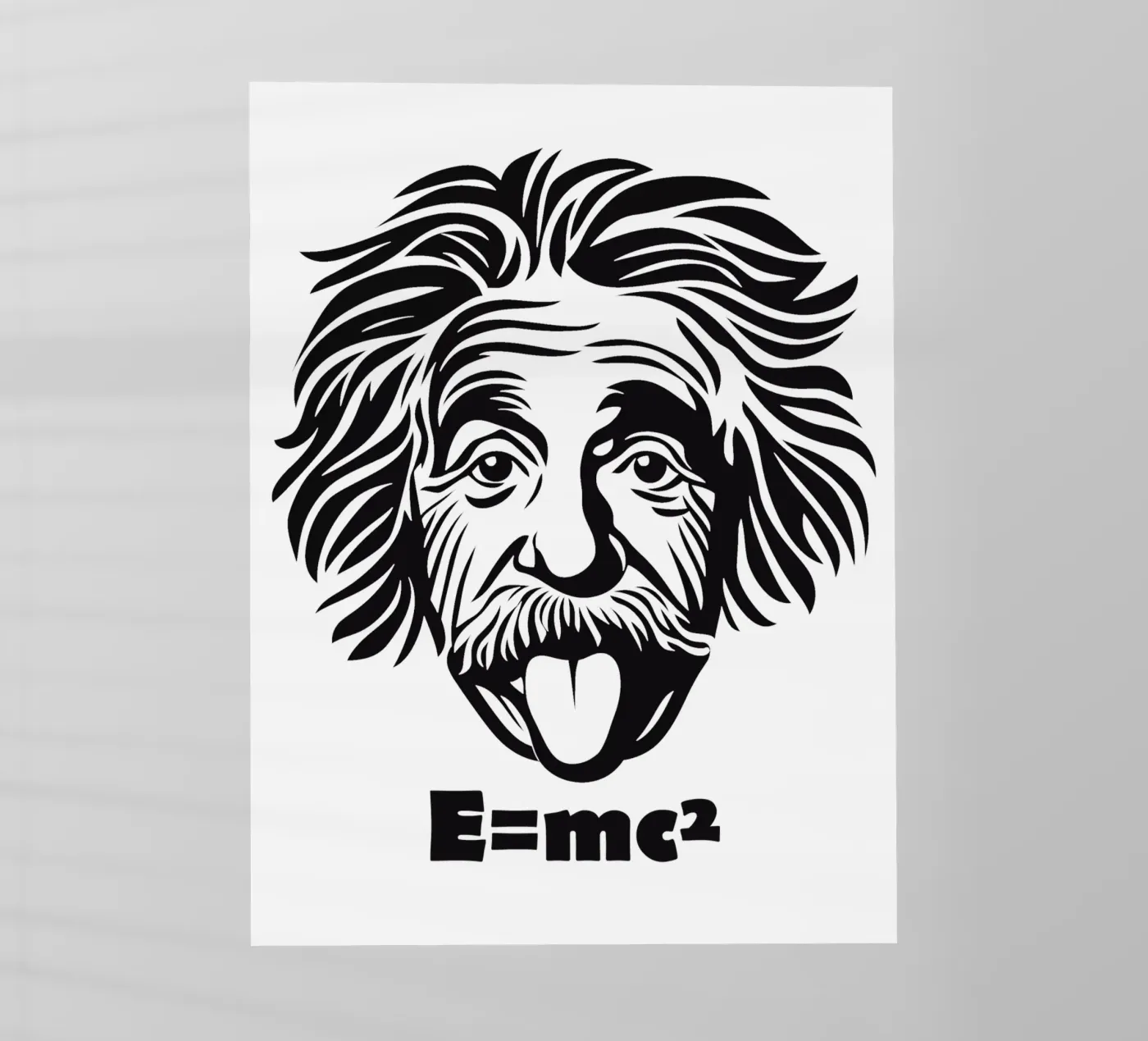 Albert Einstein: E=mc² backlit folie van Autofocus