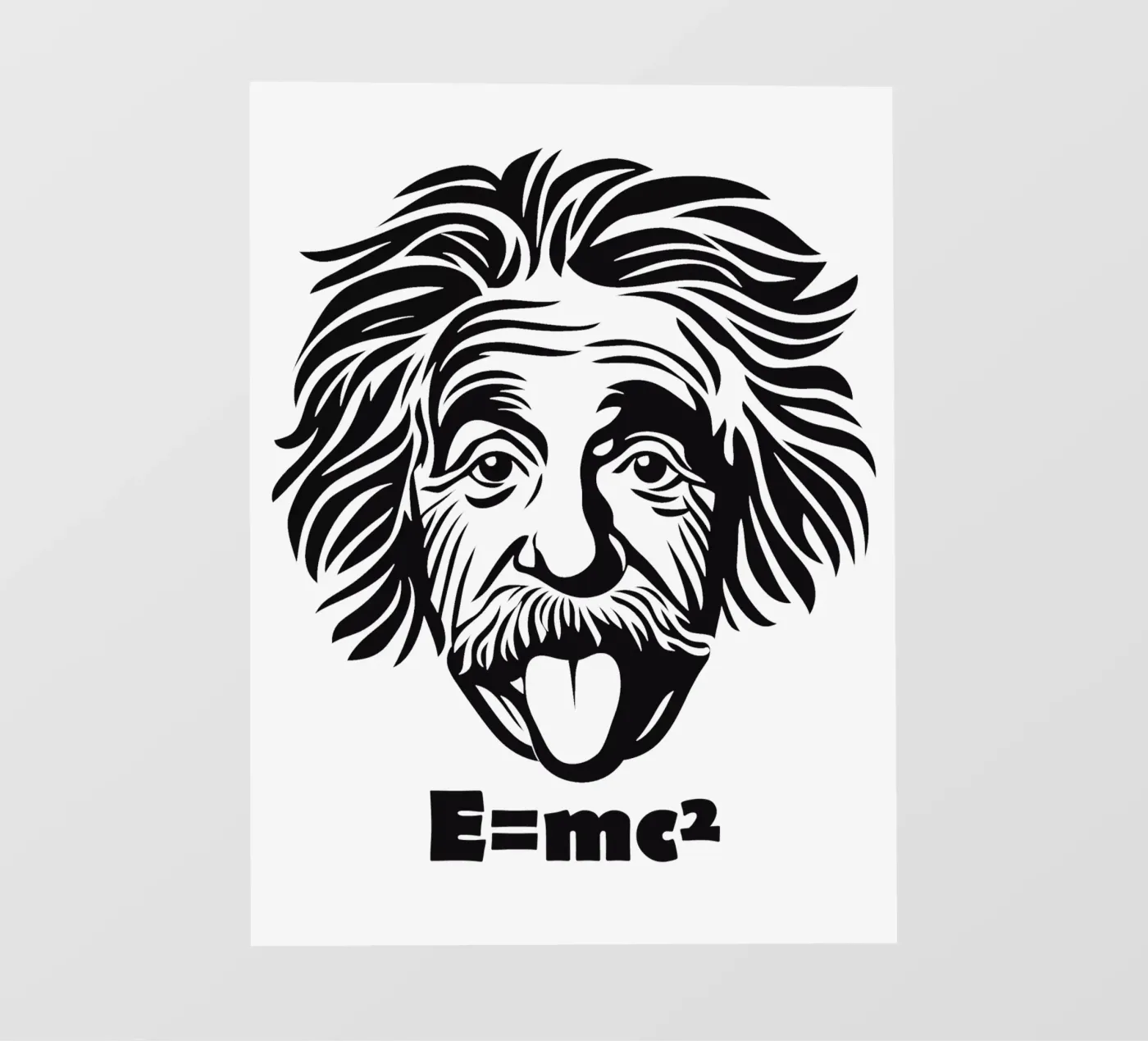 Albert Einstein: E=mc² backlit folie van Autofocus