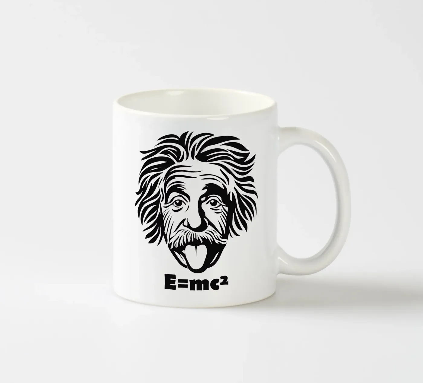 Albert Einstein: E=mc² ceramic mug by Autofocus