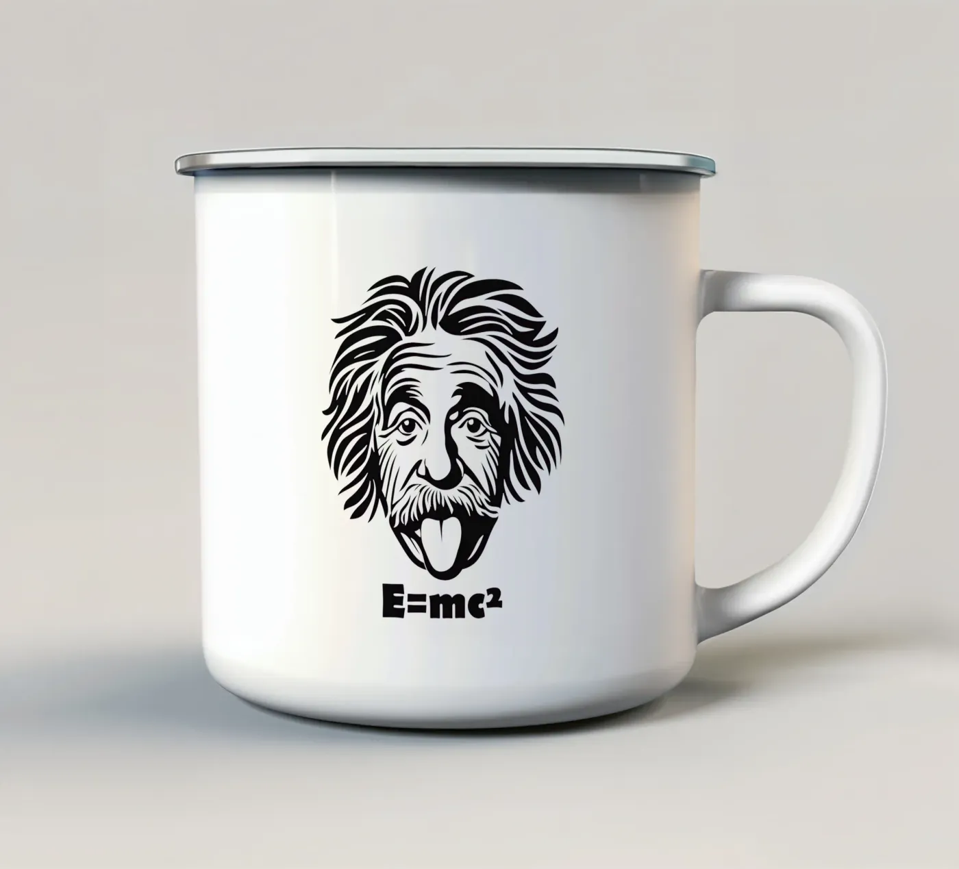 Albert Einstein: E=mc² emaille mok van Autofocus