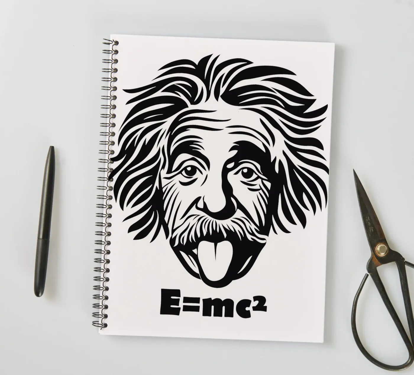 Albert Einstein: E=mc² spiral notebook by Autofocus