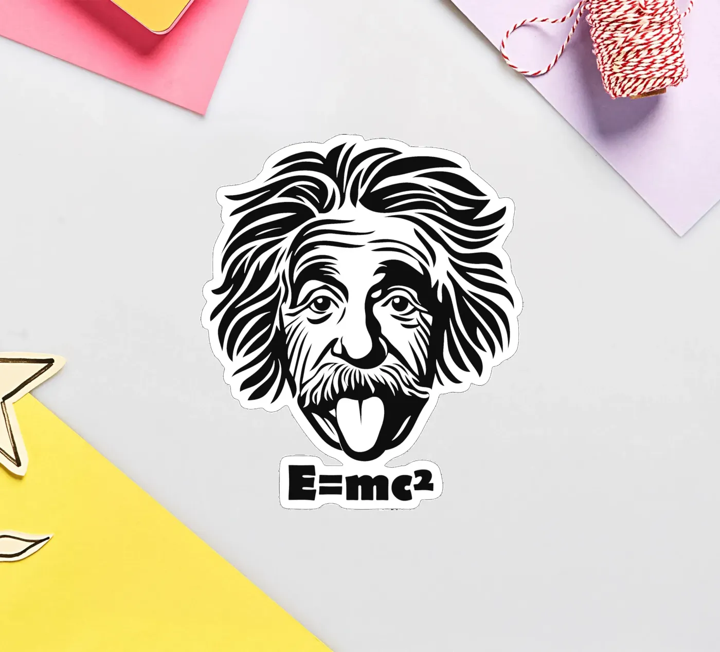 Albert Einstein: E=mc² sticker by Autofocus