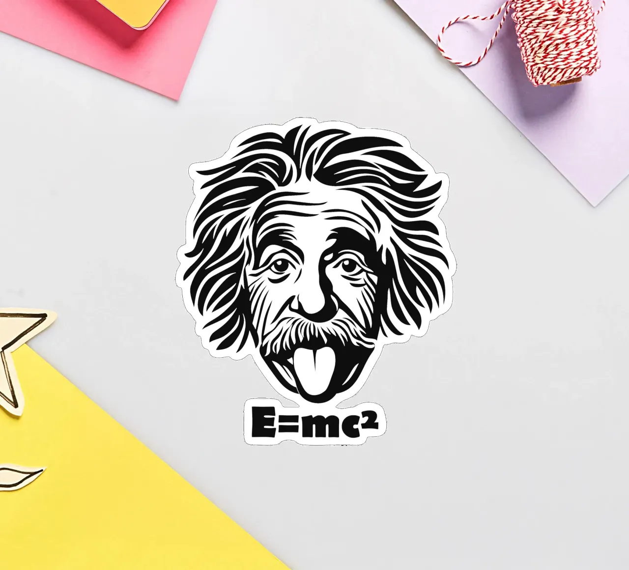 Albert Einstein: E=mc² sticker by Autofocus