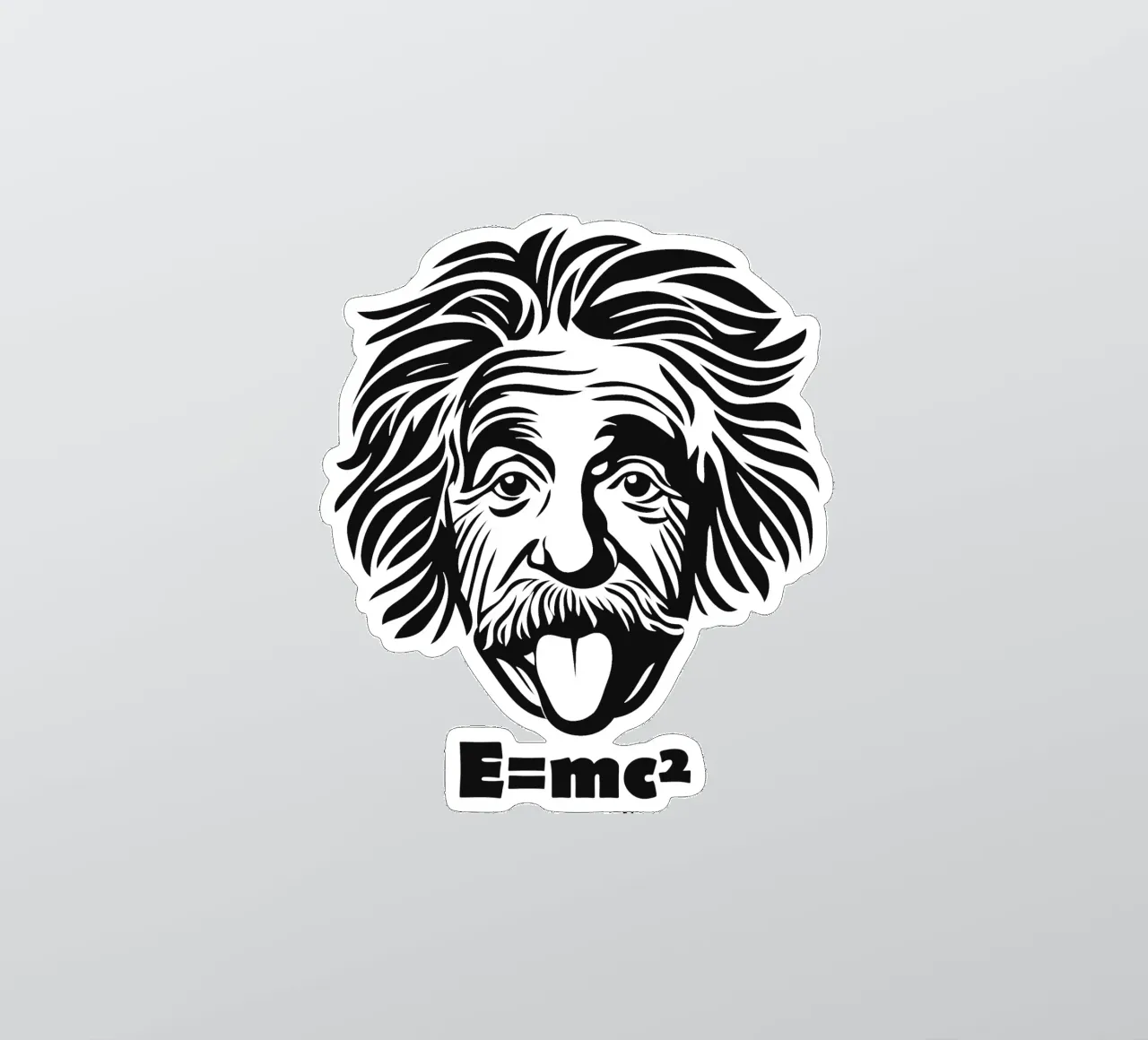 Albert Einstein: E=mc² sticker by Autofocus