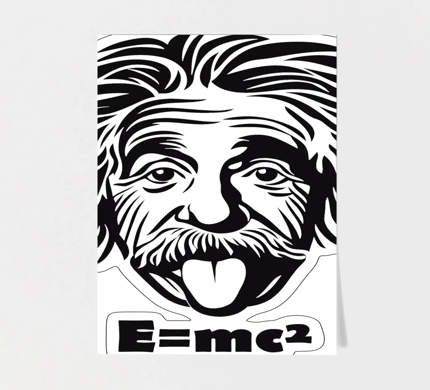 Albert Einstein: E=mc² foglio adesivo da Autofocus