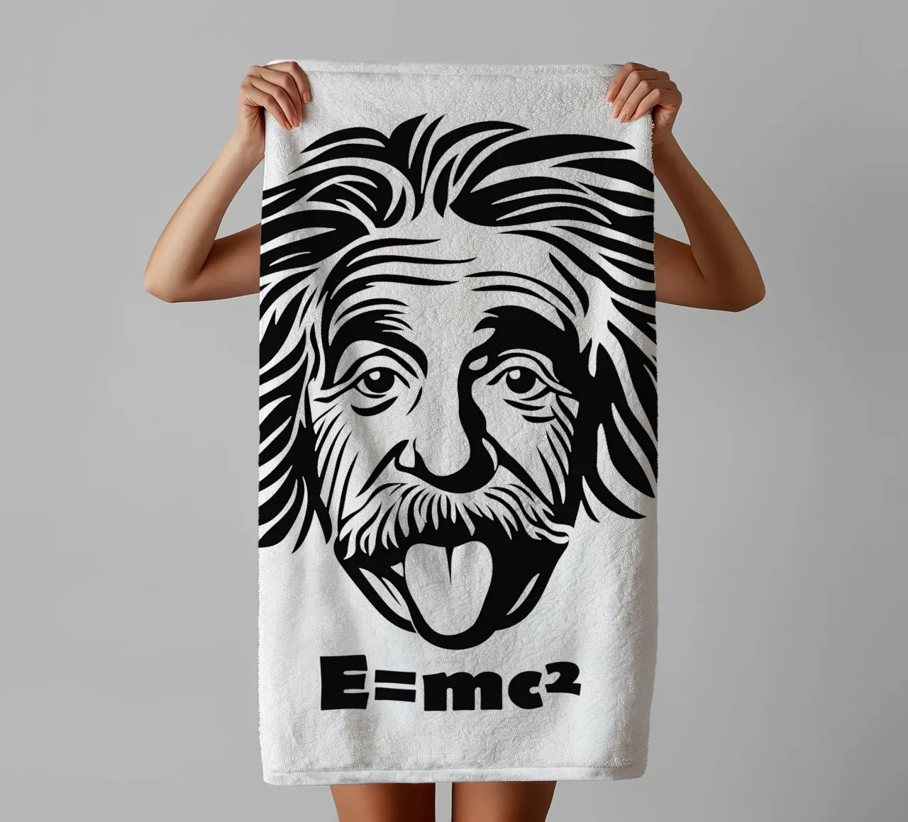 Albert Einstein: E=mc² towel by Autofocus