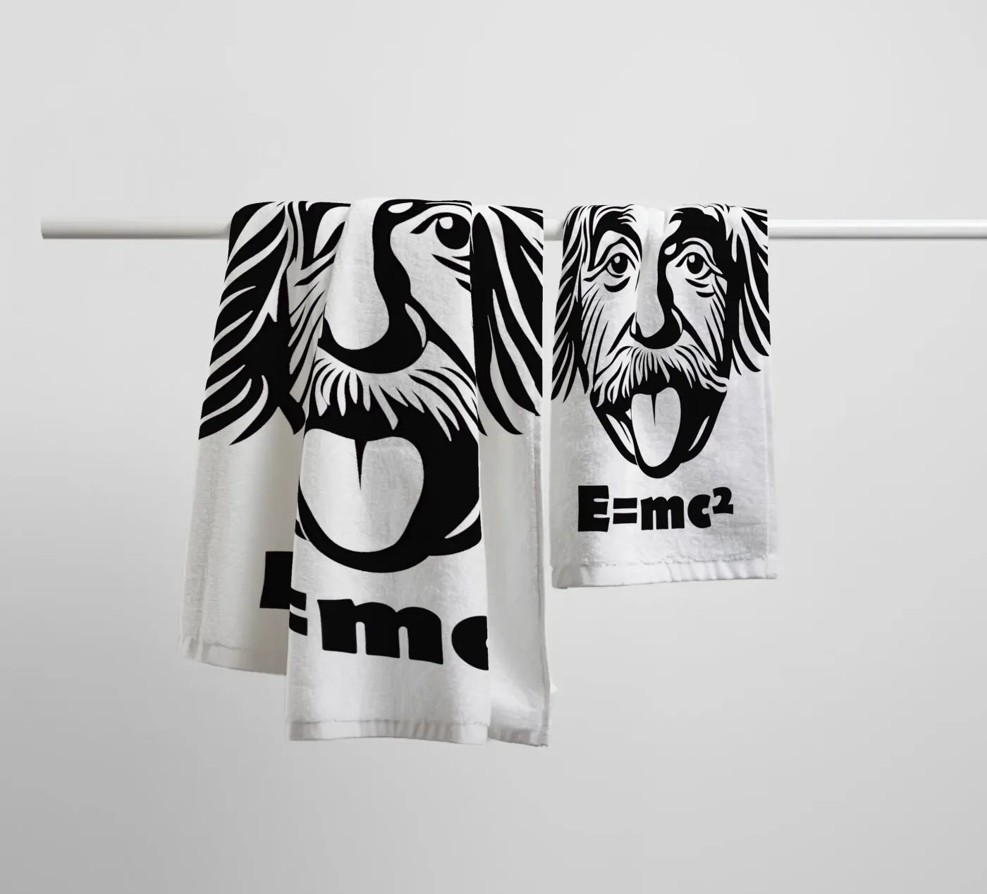 Albert Einstein: E=mc² serviette de bain de Autofocus