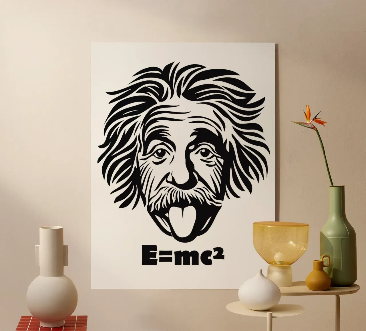 Albert Einstein: E=mc² plexiglass da Autofocus