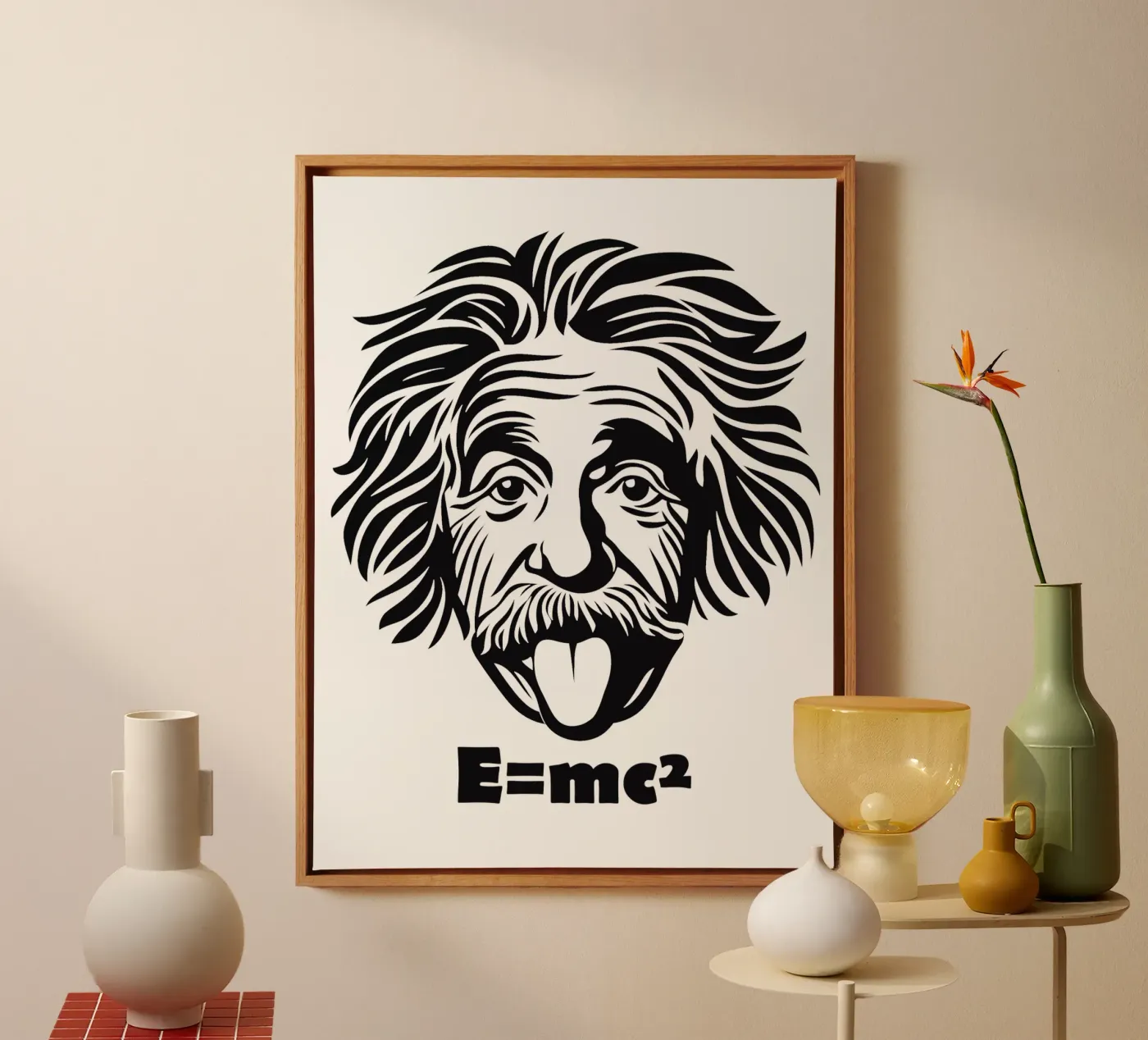 Albert Einstein: E=mc² Leinwand von Autofocus