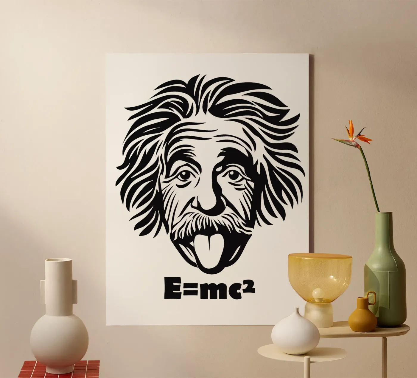 Albert Einstein: E=mc² Leinwand von Autofocus