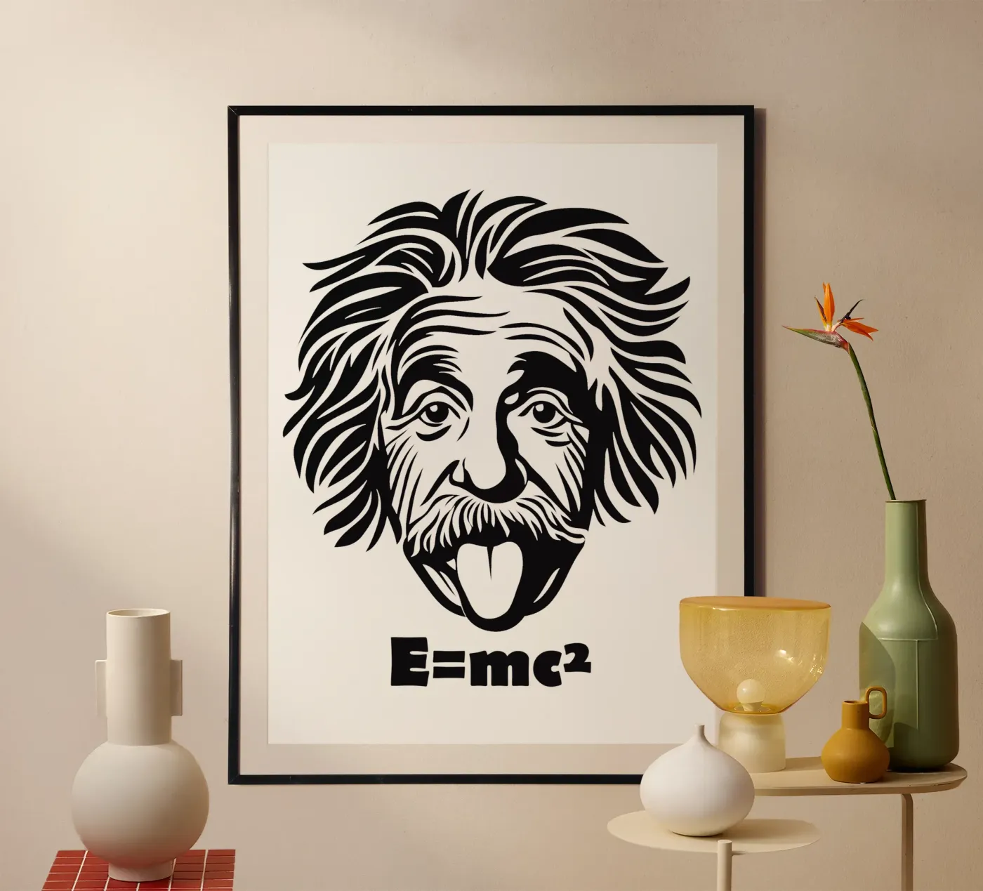 Albert Einstein: E=mc² Poster von Autofocus