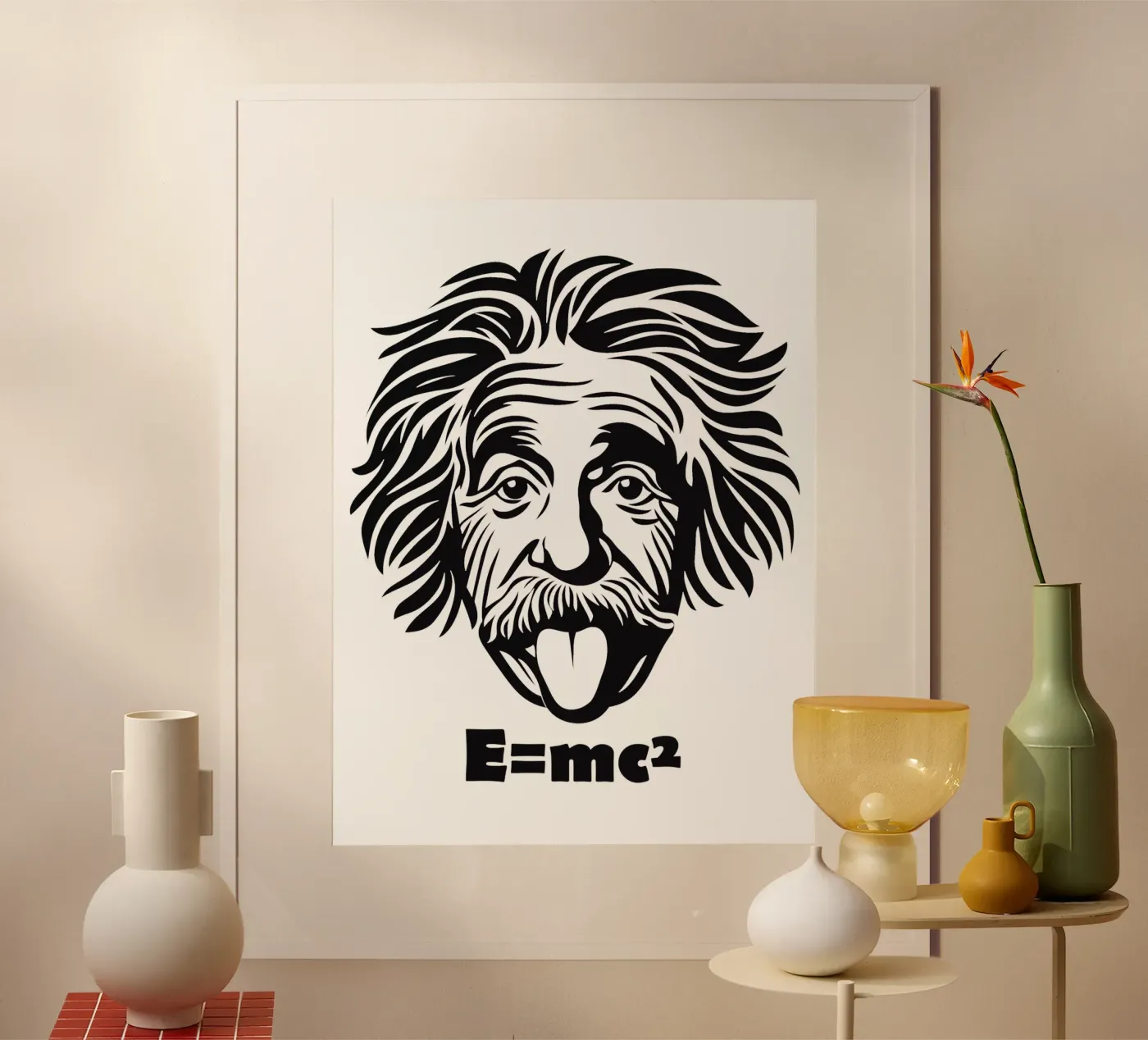 Albert Einstein: E=mc² Poster von Autofocus